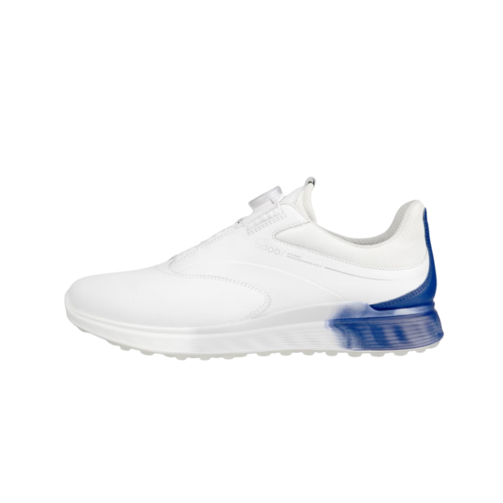 ECCO エコー S-THREE BOA 26cm 白 ECCO M GOLF S-THREE BOA - Zapatos de Golf Impermeables para Hombre